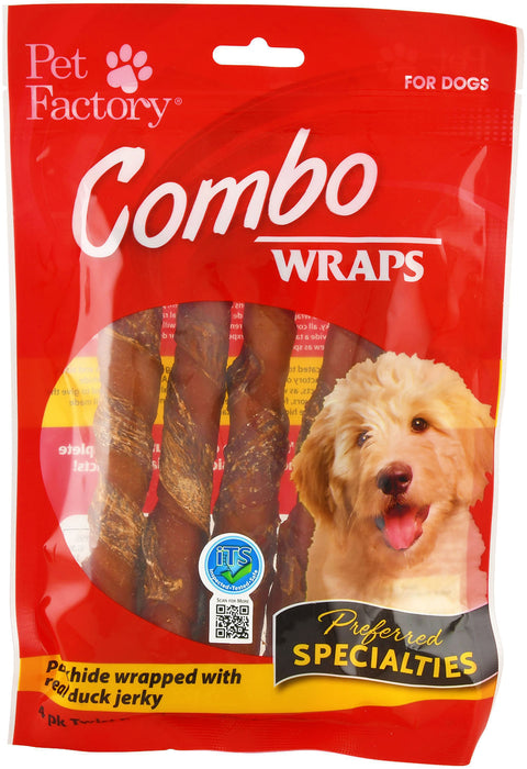 Porkhide w/Duck Combo Wrap Dog Chews - 8 pack  