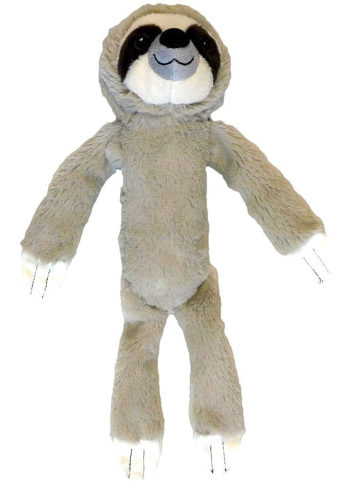 Shake & Squeak Plush Sloth Dog Toy, Assorted -   