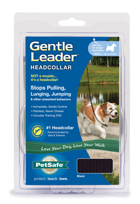 Gentle Leader Headcollar, small (up to 25 lb) - Black  