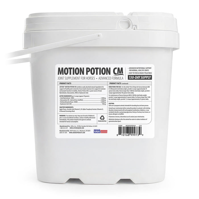 Jeffers Motion Potion CM Advanced Joint Formula Powder Supplement for Horses