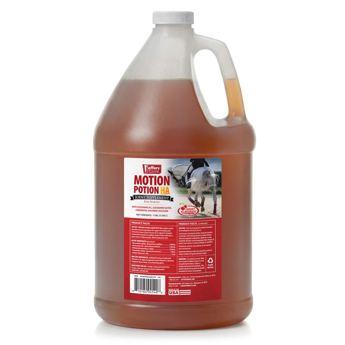 Suplemento líquido para articulaciones equinas con HA Jeffers™ Motion Potion