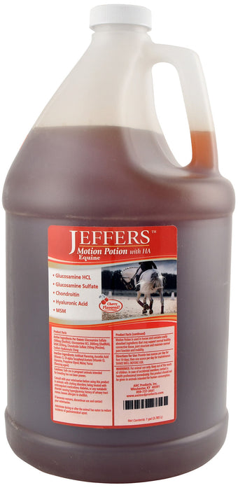 Jeffers™ Motion Potion Equine Joint Supplement Liquid with HA - up to 128 servings / 1 Gal  