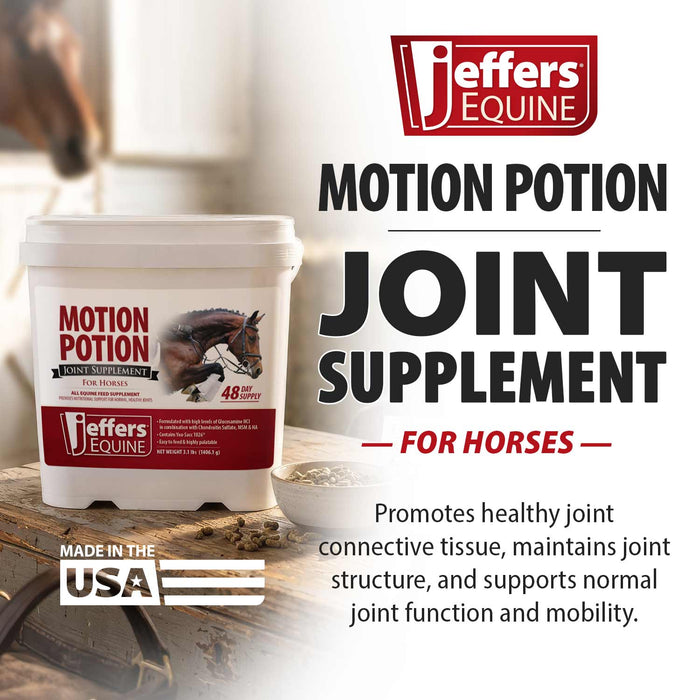Suplemento para articulaciones en pellets Jeffers Motion Potion para caballos