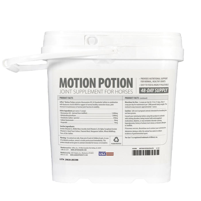 Jeffers Motion Potion Joint Supplement Pellets for Horses