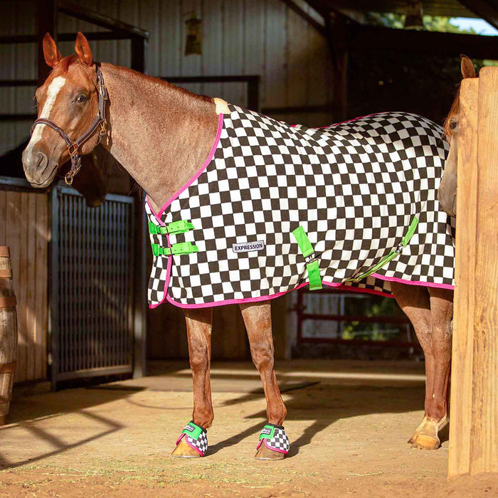 In Stock Now! Jeffers Expression Standard Neck Fleece Cooler, Skater Cowgirl