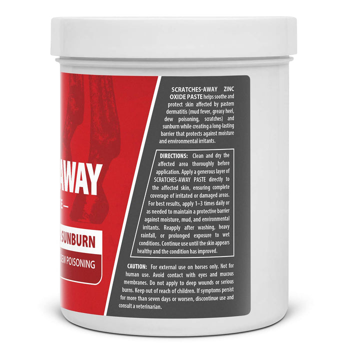 Jeffers Scratches Away Zinc Oxide Paste for Horses, Scratches, Greasy Heel & Pastern Dermatitis
