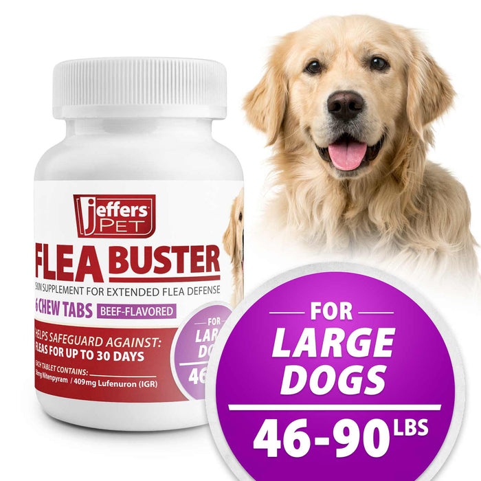 Jeffers Flea Buster Monthly Oral Flea Supplement for Dogs
