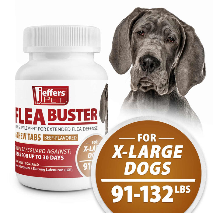 Jeffers Flea Buster Monthly Oral Flea Supplement for Dogs