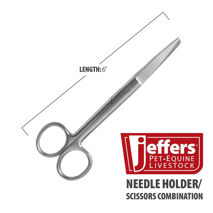 Surgical Scissors by Jeffers - Jeffers Surgical Scissors, Sharp-Blunt Straight  