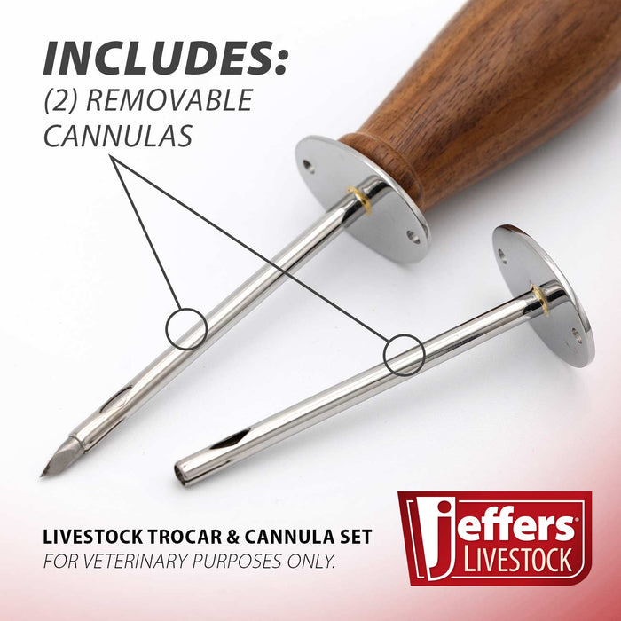 Jeffers Livestock Trocar and Cannula Veterinary Instrument
