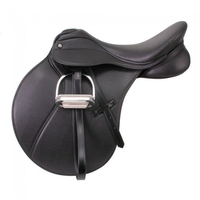 EquiRoyal Synthetic All Purpose Saddle, Regular Tree - 16 in  