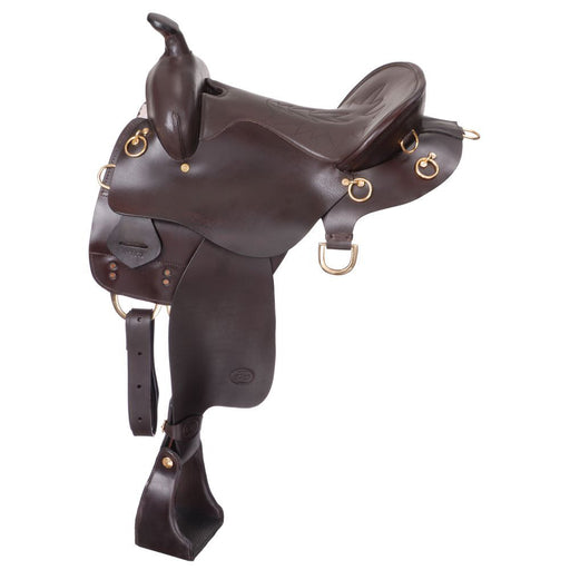 King Series Trekker Endurance Saddle w/Horn Color Brown