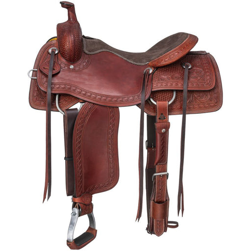 Silver Royal Split Rail Ranch Saddle Color Medium Oil