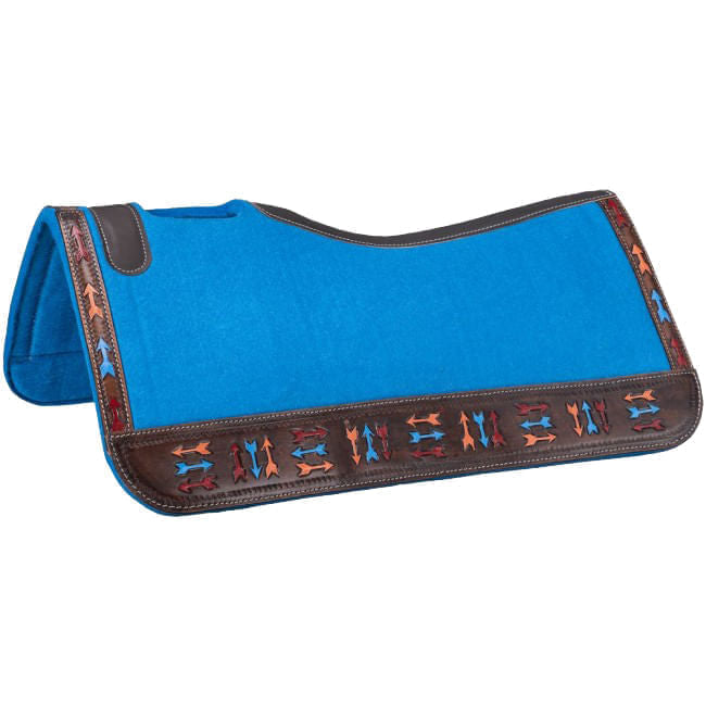 Tough1 Triple Arrow Contour Felt Saddle Pad, 31" x 32" -   