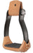 Polished Aluminum Barrel Racer Stirrups - Black  