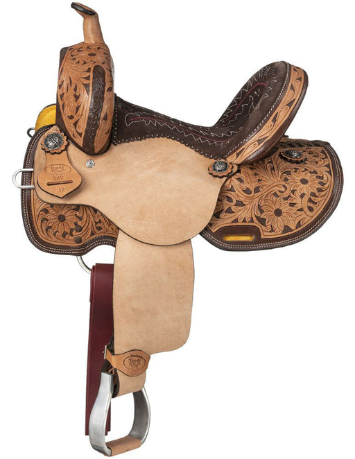 Royal King Light Oil Youth Hawley Barrel Saddle Package - Brown  