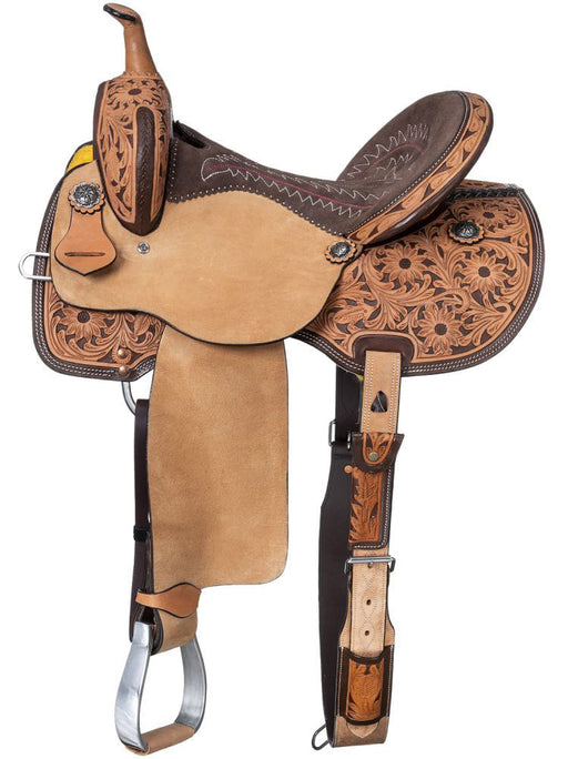 Royal King Light Oil Hawley Barrel Saddle Package - 15 in Seat  