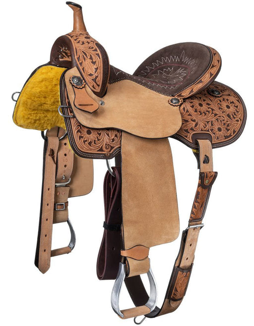 Royal King Light Oil Hawley Barrel Saddle Package - 15 in Seat  