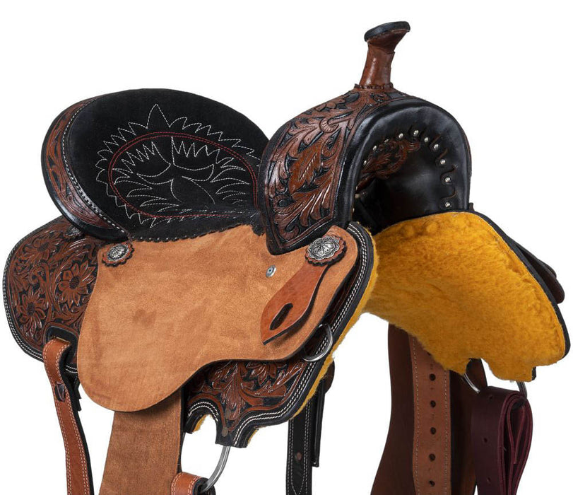 Royal King Two Tone Hawley Barrel Saddle Package - Brown  