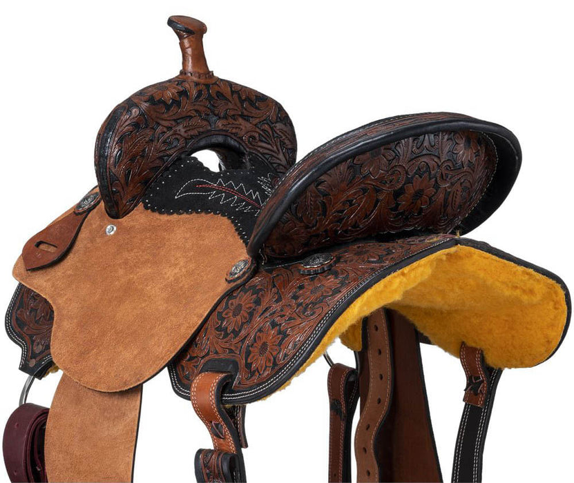 Royal King Two Tone Hawley Barrel Saddle Package - Brown  