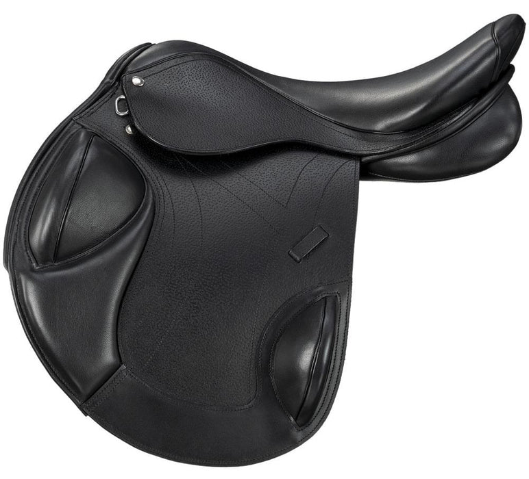 Equitare Cadence Eventing Saddle, Black - Black 17 in 