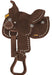 King Series Mini Stratford Suede Barrel Saddle - Brown  