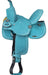 King Series Youth Stratford Suede Barrel Saddle - Turquoise 13 in 