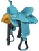 King Series Youth Stratford Suede Barrel Saddle - Turquoise 13 in 