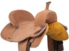 King Series Youth Stratford Suede Barrel Saddle - Natural 13 in 