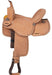 King Series Stratford Suede Barrel Saddle - Natural 15 in 