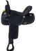 King Series Stratford Suede Barrel Saddle - Black 16 in 