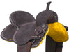 King Series Stratford Suede Barrel Saddle - Brown 16 in 