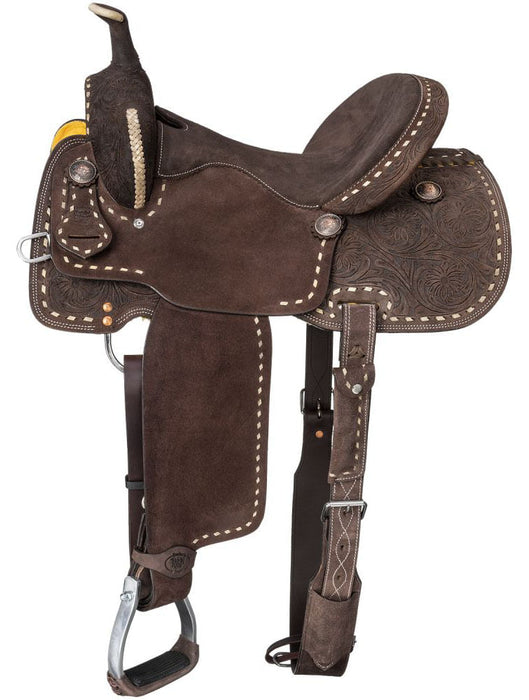 Royal King Youth Brisby Barrel Saddle - Brown 13 in 