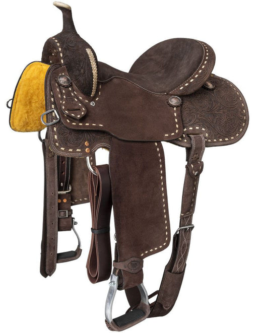 Royal King Youth Brisby Barrel Saddle - Brown 13 in 