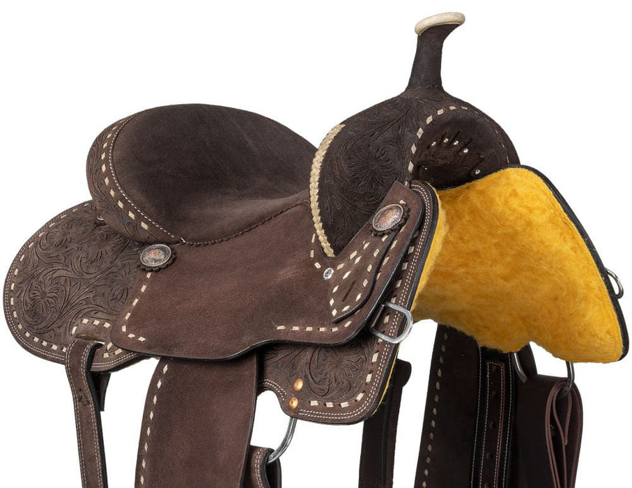 Royal King Youth Brisby Barrel Saddle - Brown 13 in 