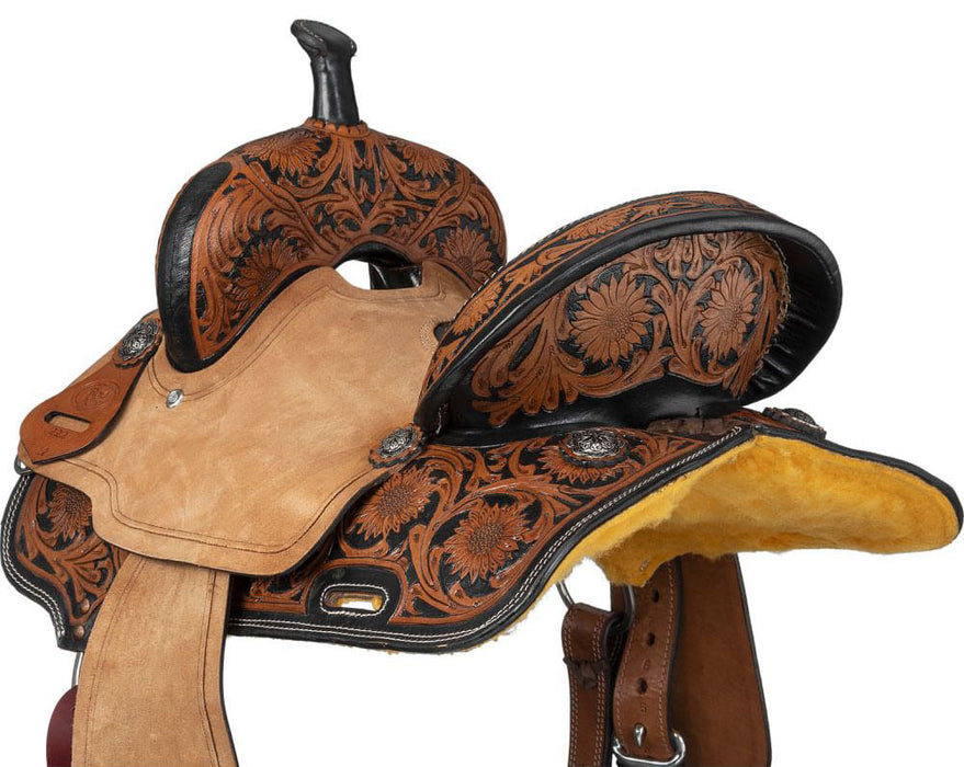 Royal King Youth Dublin Barrel Saddle - Brown 12 in 