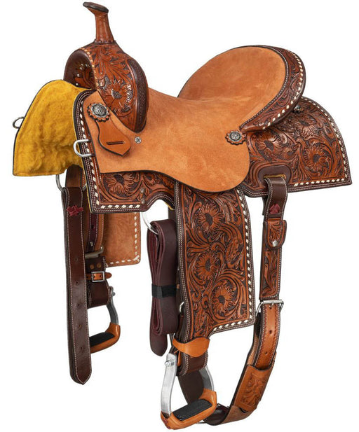 Silver Royal Youth Autry Barrel Saddle - Brown 13 in 