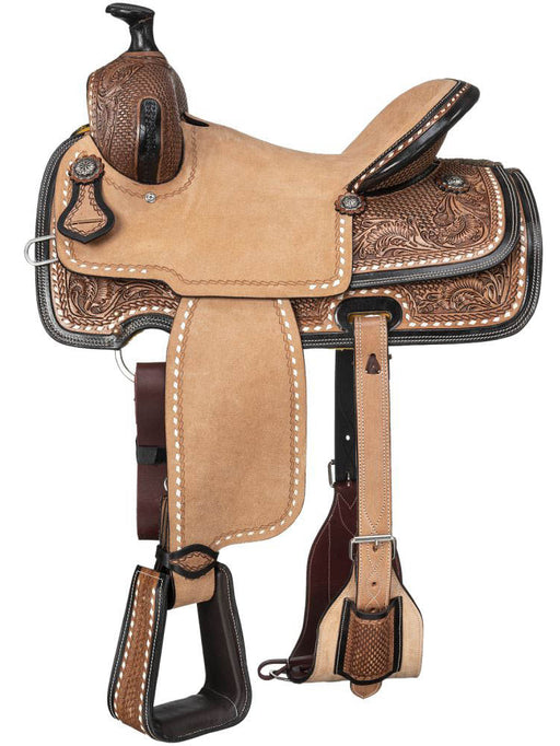 Silver Royal Youth Gunnison Roper Saddle - Brown 12 in 