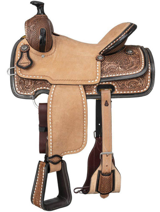 Silver Royal Youth Gunnison Roper Saddle - Brown 12 in 