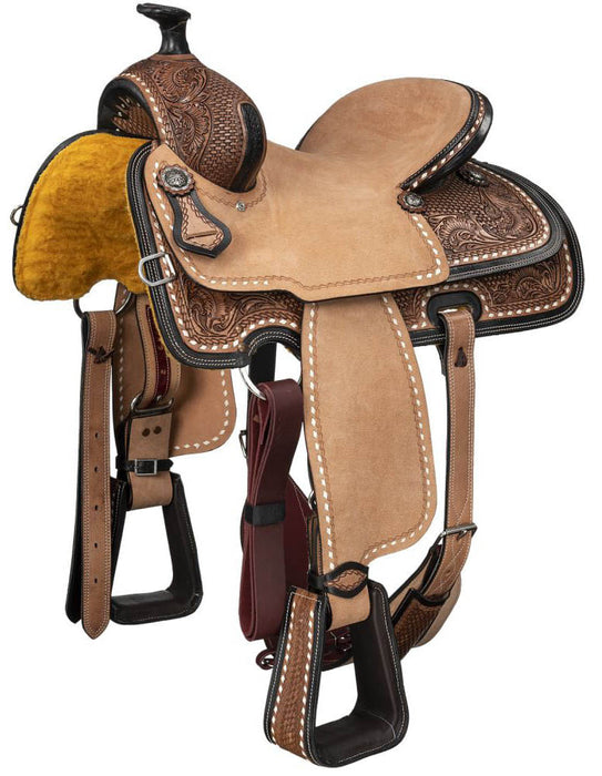 Silver Royal Youth Gunnison Roper Saddle - Brown 12 in 