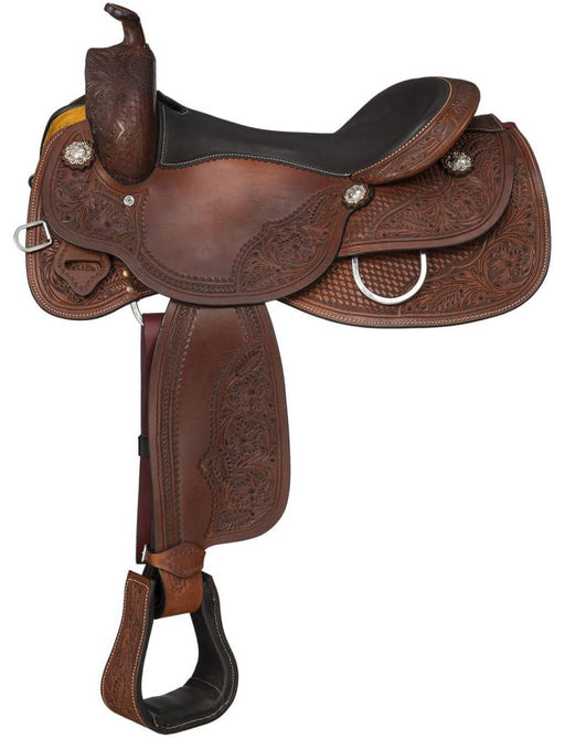 Silver Royal Skidmore Reiner Saddle - Brown 16 in 