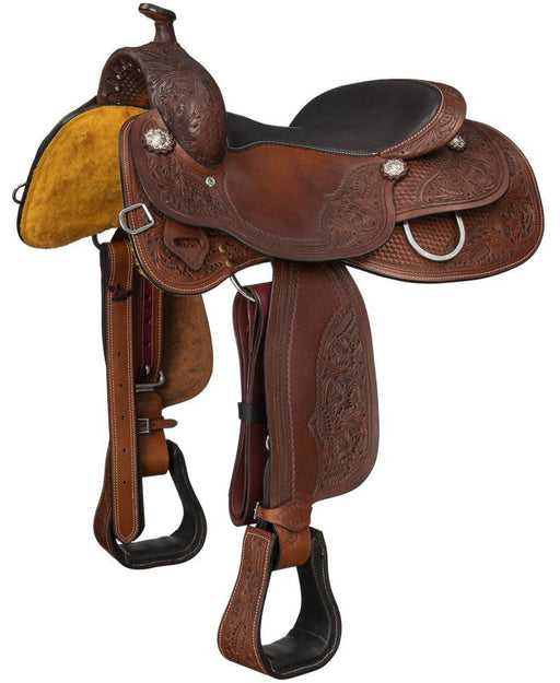 Silver Royal Skidmore Reiner Saddle - Brown 16 in 