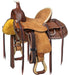 Silver Royal Youth Bodie Hard Seat Ranch Saddle - Brown 13 in 