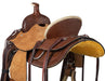 Silver Royal Youth Bodie Hard Seat Ranch Saddle - Brown 13 in 