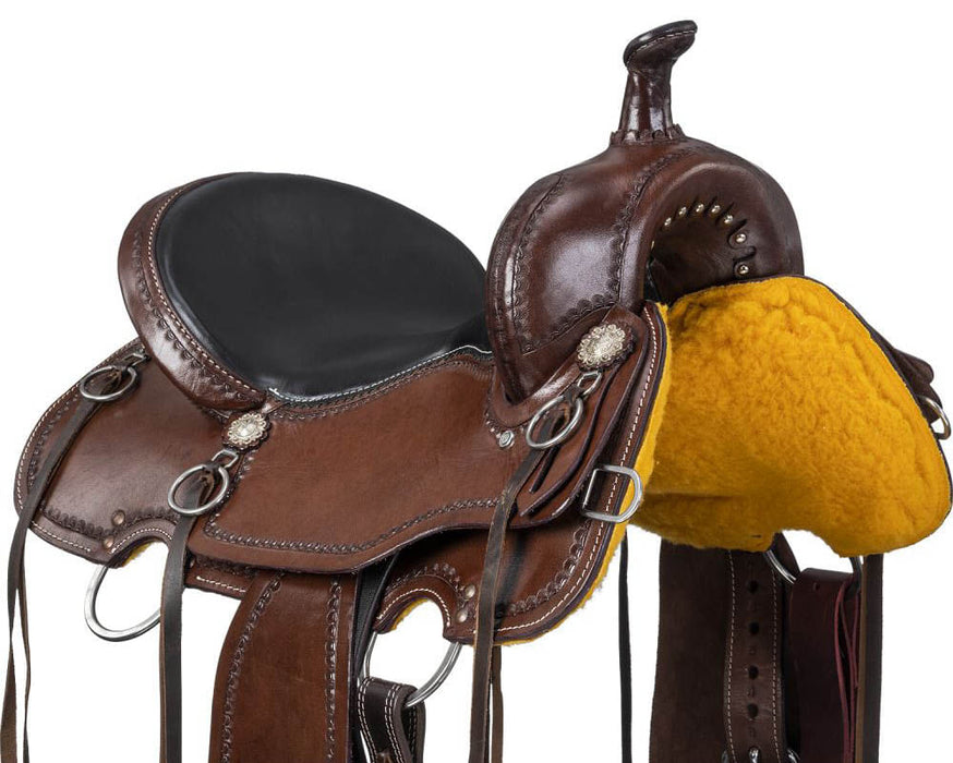 Silver Royal Durango Trail Saddle - Brown 17 in 