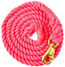 Tough1 Braided Cotton Horse Lead Rope w/ Trigger Bull Snap, 8.5' - Pink  