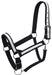 Premium Nylon Draft Halter With Overlay - Black  