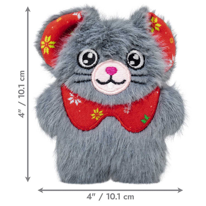 Holiday Cat Snuzzles Mouse Grey Color Grey