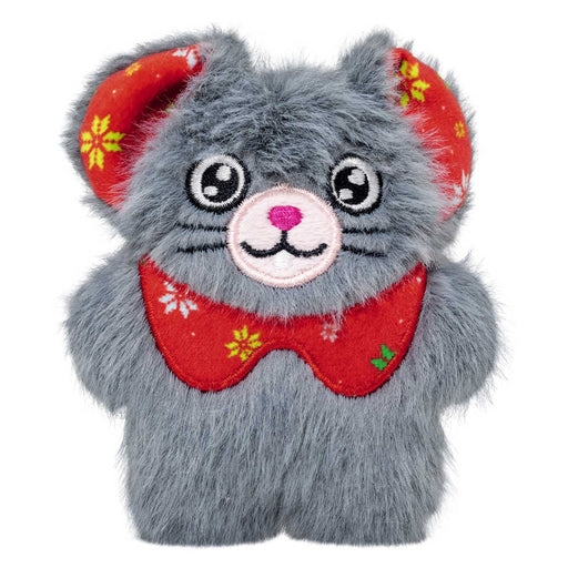 Holiday Cat Snuzzles Mouse Grey Color Grey