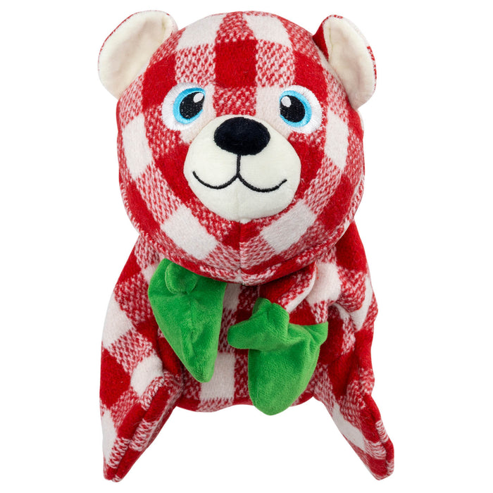 Holiday Low Stuff Flanimalz Bear Lg/XL Color Red